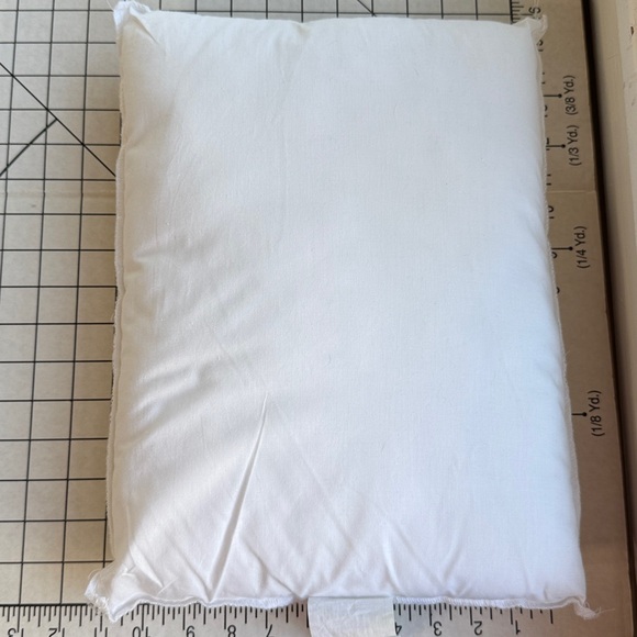 Vintage Hand-Embroidered Pillow & Case– 12' x 16” Farm Couple at the Well Scene - Picture 13 of 14